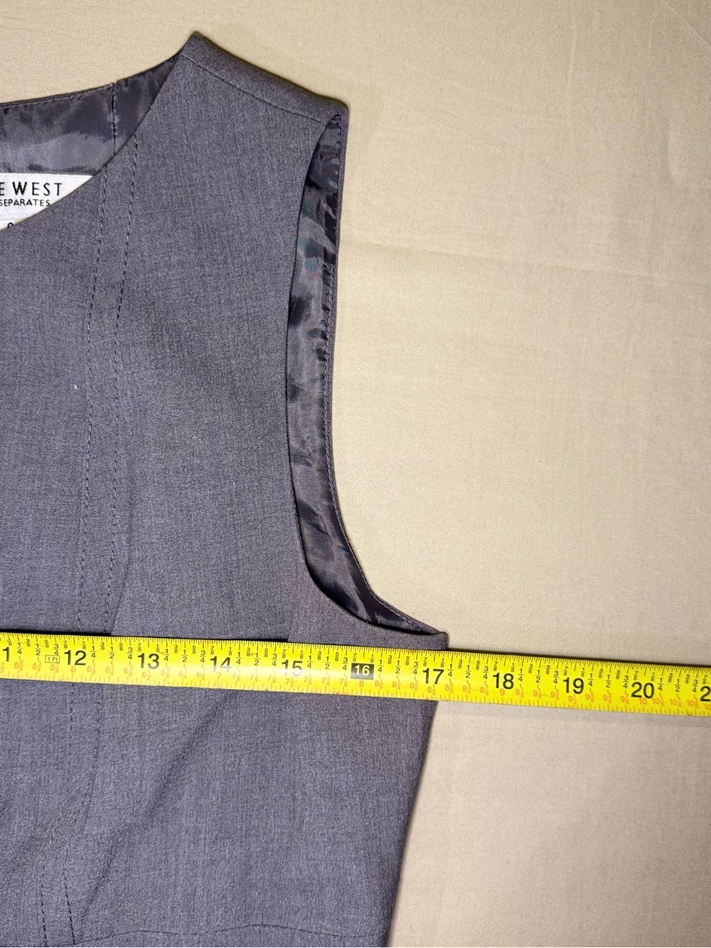 Nine West Tailored Sleeveless Sheath Dress in Gray size 8 - Picture 10 of 12